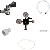 Ich-zapfe Accessoirepakket voor biertap Pygmy 1-kraan - met fustkoppeling Type D, zonder CO2 fles