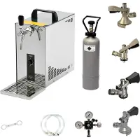 Ich-zapfe Complete Set - Biertap PYGMY 25 LE, 1-kraans, 35 liter/uur - met Set van 4 Fustkoppeling - Droogkoeler - Bierkoeler