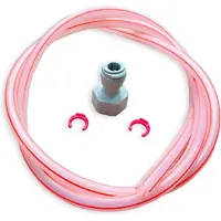 Ich-zapfe Bierslang, Bierleiding - John Guest compleet, 3/8" en 5/8" schroefaansluiting