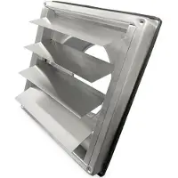 Boss & Wessing Overdrukrooster bws ventilatie aansluitmaat ø 100mm rvs