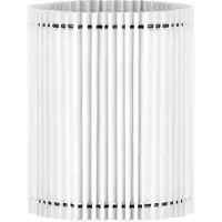Home Sweet Home Papieren Gevouwen Lampenkap - Cilindrisch - White - ø20 x 24 cm - E27 fitting - Voor Tafellampen - Ontworpen voor woonkamer en eetkamer