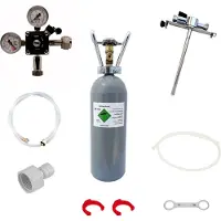 Ich-zapfe Accessoirepakket voor biertap Pygmy 1-kraan - met 5L Adapter, CO2-fles 2 kg