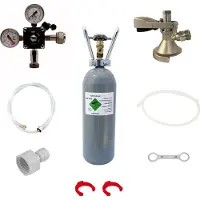Ich-zapfe Accessoirepakket voor biertap Pygmy, 1-kraan - met Fustkoppeling Type A en CO2 fles 2 kg