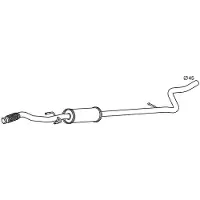 VEGAZ CS-253 Uitlaat middendemper