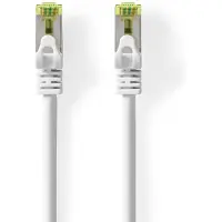 Nedis CAT7 Netwerkkabel | S/FTP | RJ45 Male | RJ45 Male | 10.0 m | Snagless | Rond | LSZH | Wit | Label - CCGL85420WT100