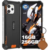 Blackview BV8900 Pro - Robuuste Smartphone - Met UWB Tag - 16GB RAM - 256GB - 10000mAh - Octa Core - 6,5 inch FHD+ 2.4K - 4G Dual SIM - IP68 Waterdicht - Outdoor Mobiele Telefoon - NFC GPS - Oranje