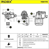 RIDEX 78B1178 Remklauw