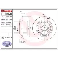Brembo 08.A540.10 Remschijf