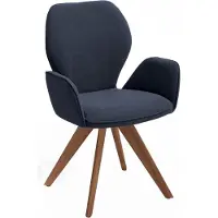 NIEHOFF SITZMÖBEL Colorado Trend-Line design fauteuil walnoot/geweven draaibaar
