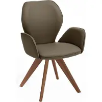 NIEHOFF SITZMÖBEL Colorado Trend-Line design fauteuil wild walnoot frame - leer