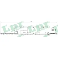 LPR C0851B Handremkabel