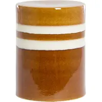 Light & Living Bijzettafel Ø33x44 cm MOOCA keramiek cognac-wit (Bruin, 33x33x44cm)
