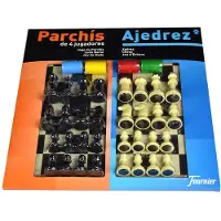 Fournier Dubbel Parkeerbureau En Schaken Voor 4 Spelers Bordspel 40x40 Cm