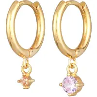Elli Oorbellen goud / pink