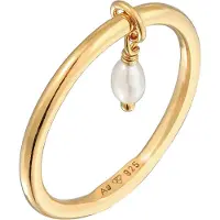 Elli Ring goud / parelwit