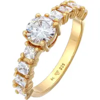 Elli Ring goud / transparant