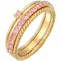 Elli Ring goud / rosa