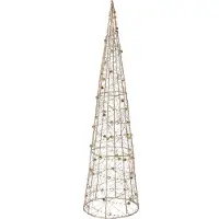 Intratuin Decoratieboom Helmia Kegel Goud Met Verlichting D 16 H 60 Cm