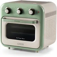 Ariete 4632/04 Vintage Airfryer & Oven - 16 liter - 1400 Watt - timer - draaispit - roterende mand - groen