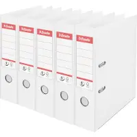 Esselte Ordner No.1 72mm PP 30% gerecycled folie Multipack wit 5 stuks