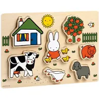 Bambolino toys Nijntje houten puzzel, vormenpuzzel - educatief speelgoed - peuter, kleuter -