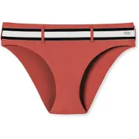 Schiesser Bikinibroek ' Aqua Californian Dream ' roestrood / zwart / wit