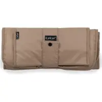 Kipkep Verschonings-set - Coffee - bruin - verschoonmatje incl. luier-etuitje - wasbaar - waterafstotende zijde - Napper
