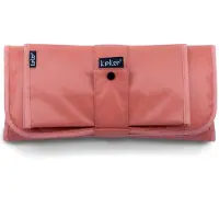 Kipkep Napper Verschonings-set - Sienna - verschoonmatje en luier-etuitje - Waterproof - wasbaar - gecoat - roze rood