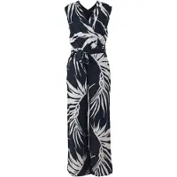 Comma Jumpsuit zwart / wit