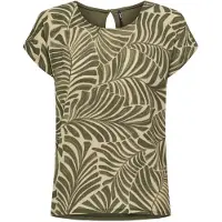 ONLY ONLVIGGA S/S AOP TOP BOX JRS Dames Top - Maat S