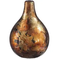 Ideas 4 Seasons Dazzle vaas Ø12xH18cm koper goud goud Aardewerk Vaas