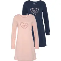 Vivance Nachthemd navy / gemengde kleuren / lichtroze