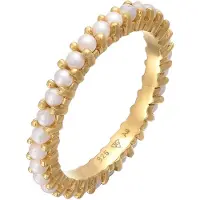 Elli Ring goud / parelwit
