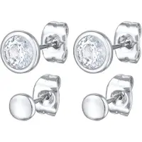 Elli Oorbellen zilver / transparant