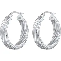 Elli Dames Oorbellen Damen Twisted Look 925 Sterling Silber