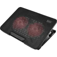 Savio COS-02 laptop cooling pad 43,9 cm (17.3") Zwart