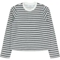 Vero moda Shirt 'Kenya' donkergrijs / wit