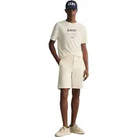 Gant Korte broek Men Slim Sunfaded Shorts Cream-Maat 32
