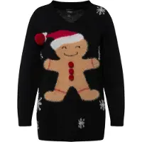 Ulla Popken Trui sand / nachtblauw / rood