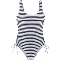Venice beach Badpak 'Summer' donkerblauw / wit