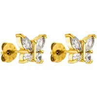 Purelei Oorbellen goud / wit