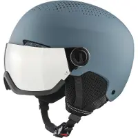 Alpina Skihelm Arber Visor Q Lite Dirt/Blue Matt-58 - 62 cm