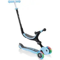 Globber Step GO-UP 4-in-1 FOLDABLE LIGHTS met lichtwielen - pastelblauw