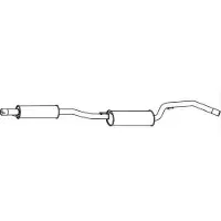 VEGAZ MZS-185 Uitlaat middendemper
