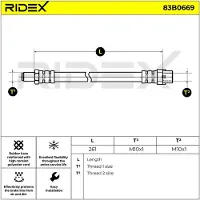 RIDEX 83B0669 Remslang