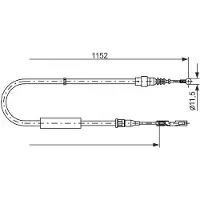 Bosch 1 987 482 310 Handremkabel