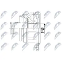 NTY NPW-VV-127 Aandrijfas