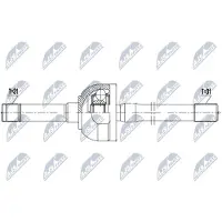NTY Aandrijfas NPW-NS-154