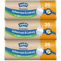Swirl 3x Pedaalemmerzakken Met Handvat 20 Liter 20 Stuks