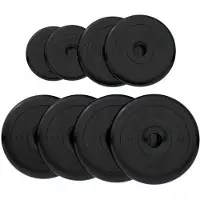 Gorilla Sports Voordeelbundel Halterschijven Rubber 27,5 kg